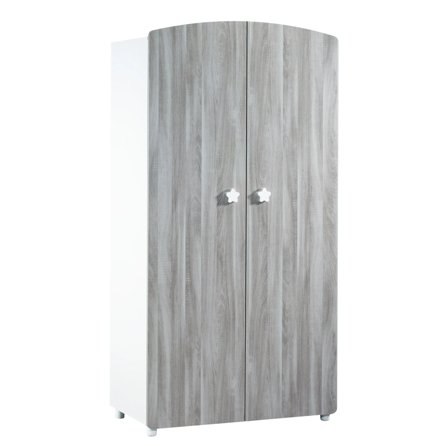 Hugo Armoire 2 Portes Gris / Blanc De Sauthon Baby's Sweet Home 3 Hugo Armoire 2 Portes Gris / Blanc De Sauthon Baby's Sweet Home