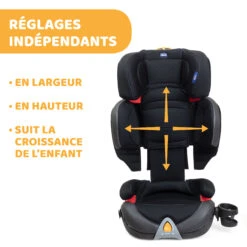 Siège Auto Oasys Evo 2-3 Fix Plus Jet Black De Chicco -CYBEX || Babyzen || CHICCO Soldes Boutique 01090361 5