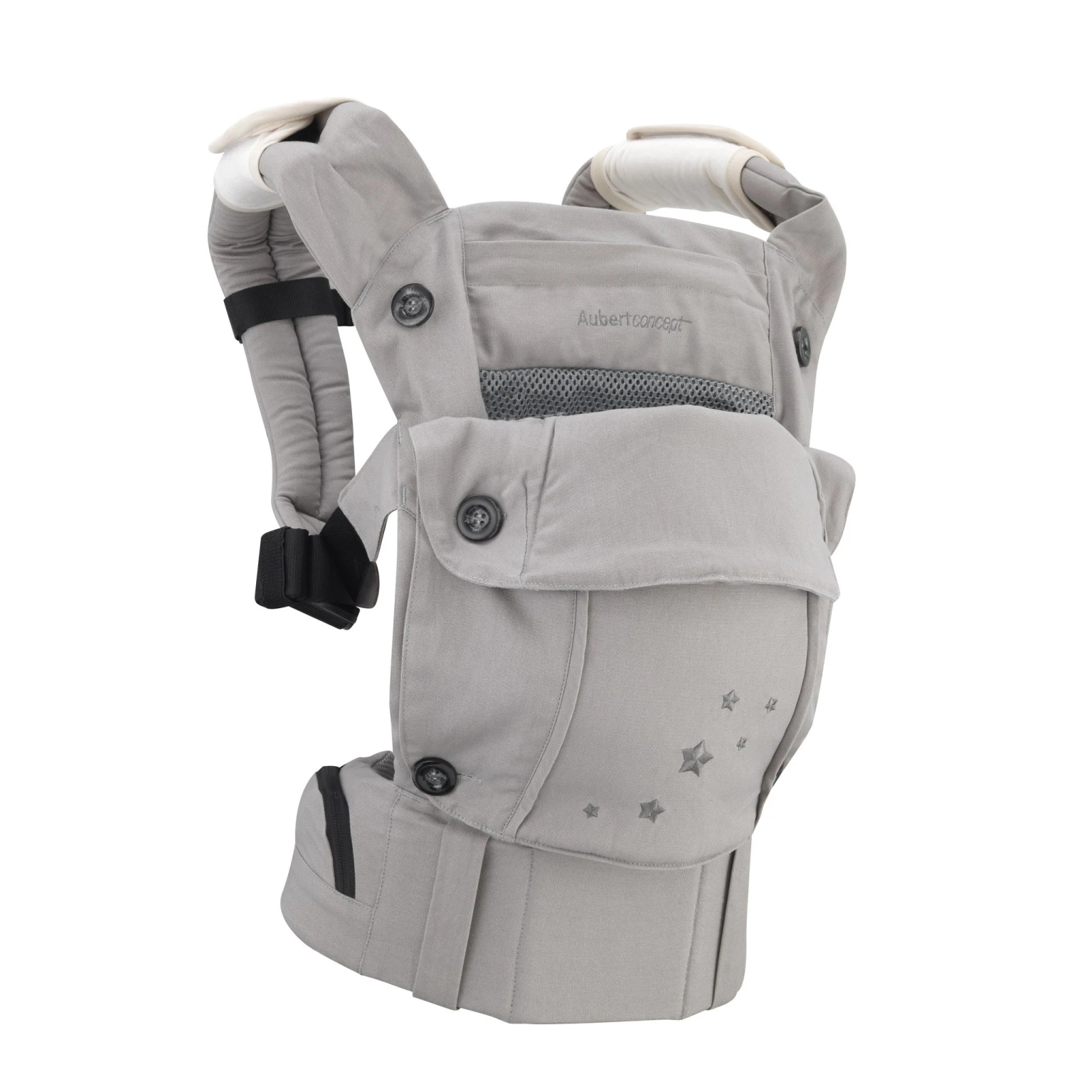 Porte-bébé Ergonomique Gris De Aubert Concept 3 Porte-bébé Ergonomique Gris De Aubert Concept