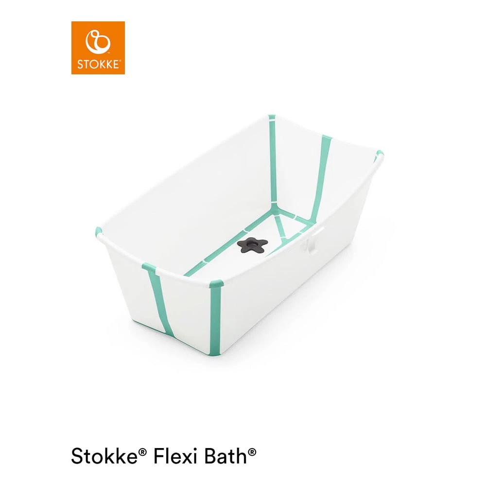 Baignoire Flexi Bath™ Bouchon Thermique Blanc/aqua De Stokke® 3 Baignoire Flexi Bath™ Bouchon Thermique Blanc/aqua De Stokke®