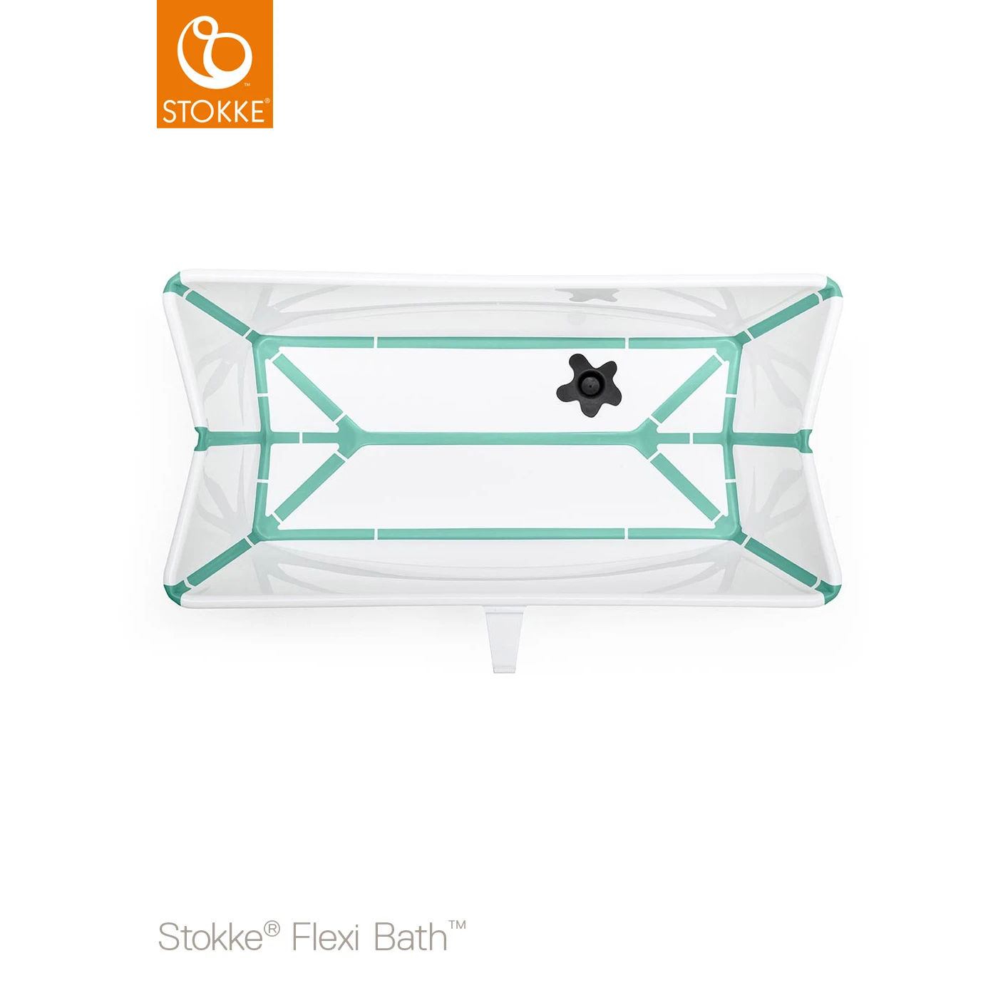 Baignoire Flexi Bath™ Bouchon Thermique Blanc/aqua De Stokke® 4 Baignoire Flexi Bath™ Bouchon Thermique Blanc/aqua De Stokke® – Image 2