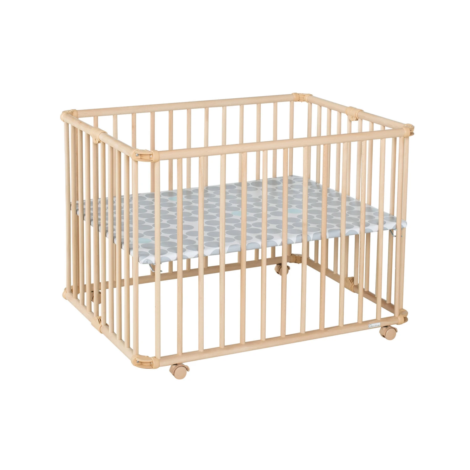 Parc Pliable Lucilee+ Petit Modèle Naturel Pois Gris De Geuther 5 Parc Pliable Lucilee+ Petit Modèle Naturel Pois Gris De Geuther – Image 3