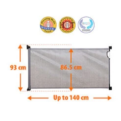 Barrière De Sécurité Rétractable 0-140 Cm Gris De Dreambaby -CYBEX || Babyzen || CHICCO Soldes Boutique 01140819 3