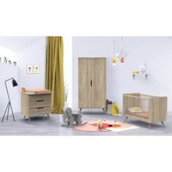 Sixties Armoire 2 Portes Bois De Sauthon Baby's Sweet Home -CYBEX || Babyzen || CHICCO Soldes Boutique 01148041 3