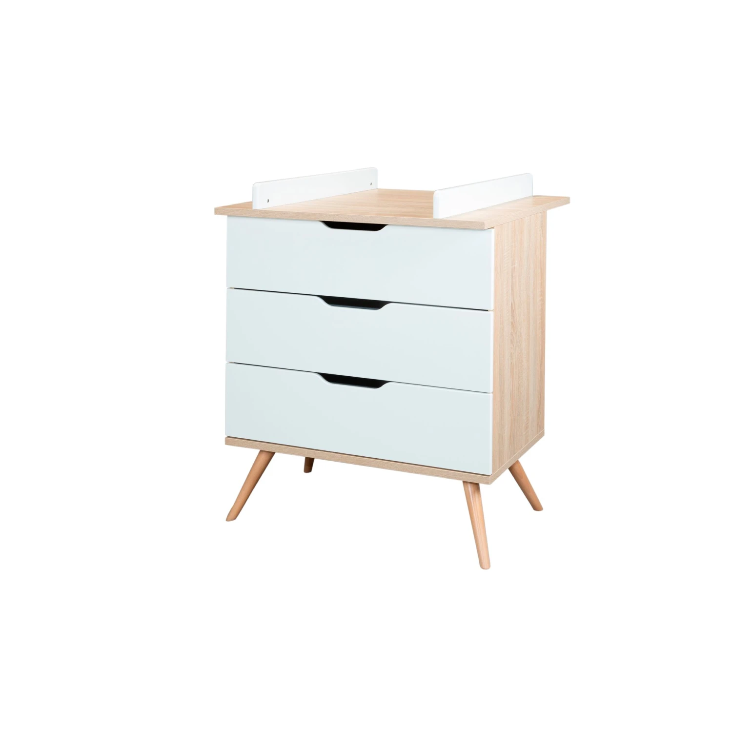 Sixties Commode 3 Tiroirs Blanc De Sauthon Baby's Sweet Home 4 Sixties Commode 3 Tiroirs Blanc De Sauthon Baby's Sweet Home – Image 2