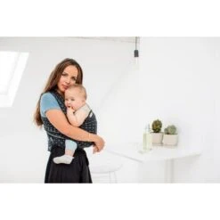 Écharpe De Portage Extensible Coton Biologique Tricot-Slen Design Black Diamond De Babylonia -CYBEX || Babyzen || CHICCO Soldes Boutique 01151290 3