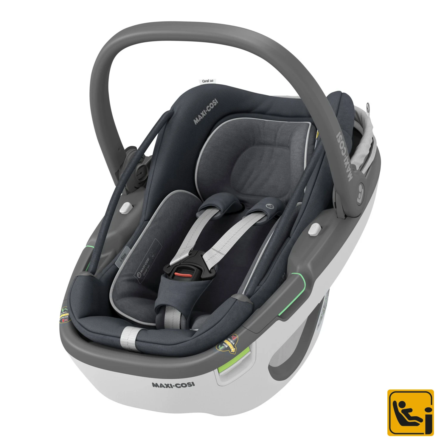 Siège Auto Cosi Coral 360 Essential Graphite De Maxi-Cosi 3 Siège Auto Cosi Coral 360 Essential Graphite De Maxi-Cosi