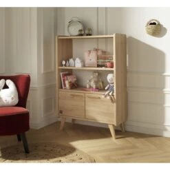 Arty Bibliothèque 2 Portes/1 Penderie Chêne Suave De Sauthon Baby's Sweet Home -CYBEX || Babyzen || CHICCO Soldes Boutique 01156300 4