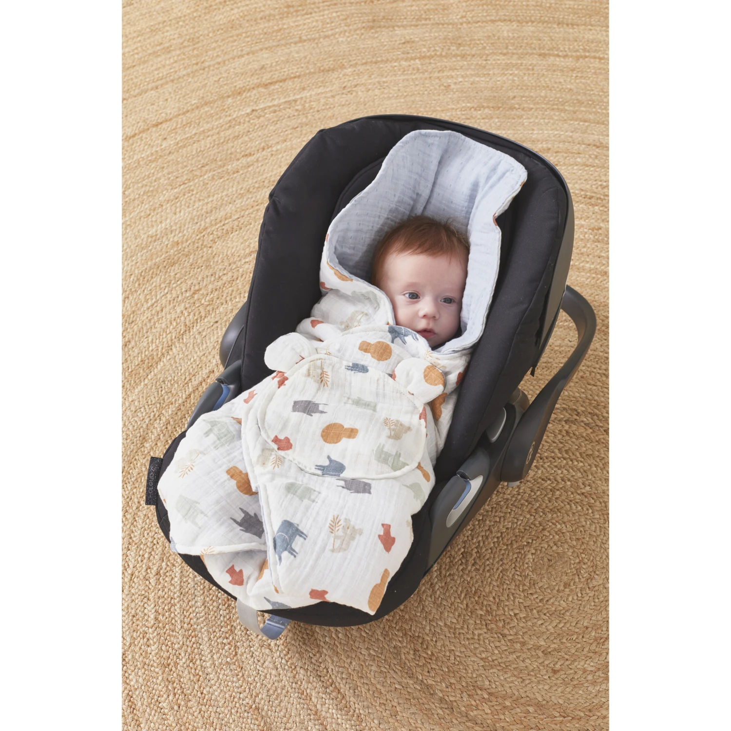 Mix & Match Couverture Promenade Mousseline Bio Jungle De Noukies 4 Mix & Match Couverture Promenade Mousseline Bio Jungle De Noukies – Image 2