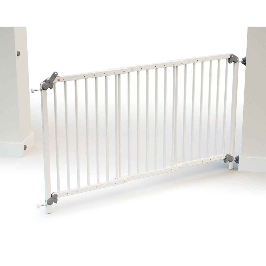 Barrière De Sécurité Ultra-Extensible WEBABY Blanc & Gris De AT4 5 Barrière De Sécurité Ultra-Extensible WEBABY Blanc & Gris De AT4 – Image 3