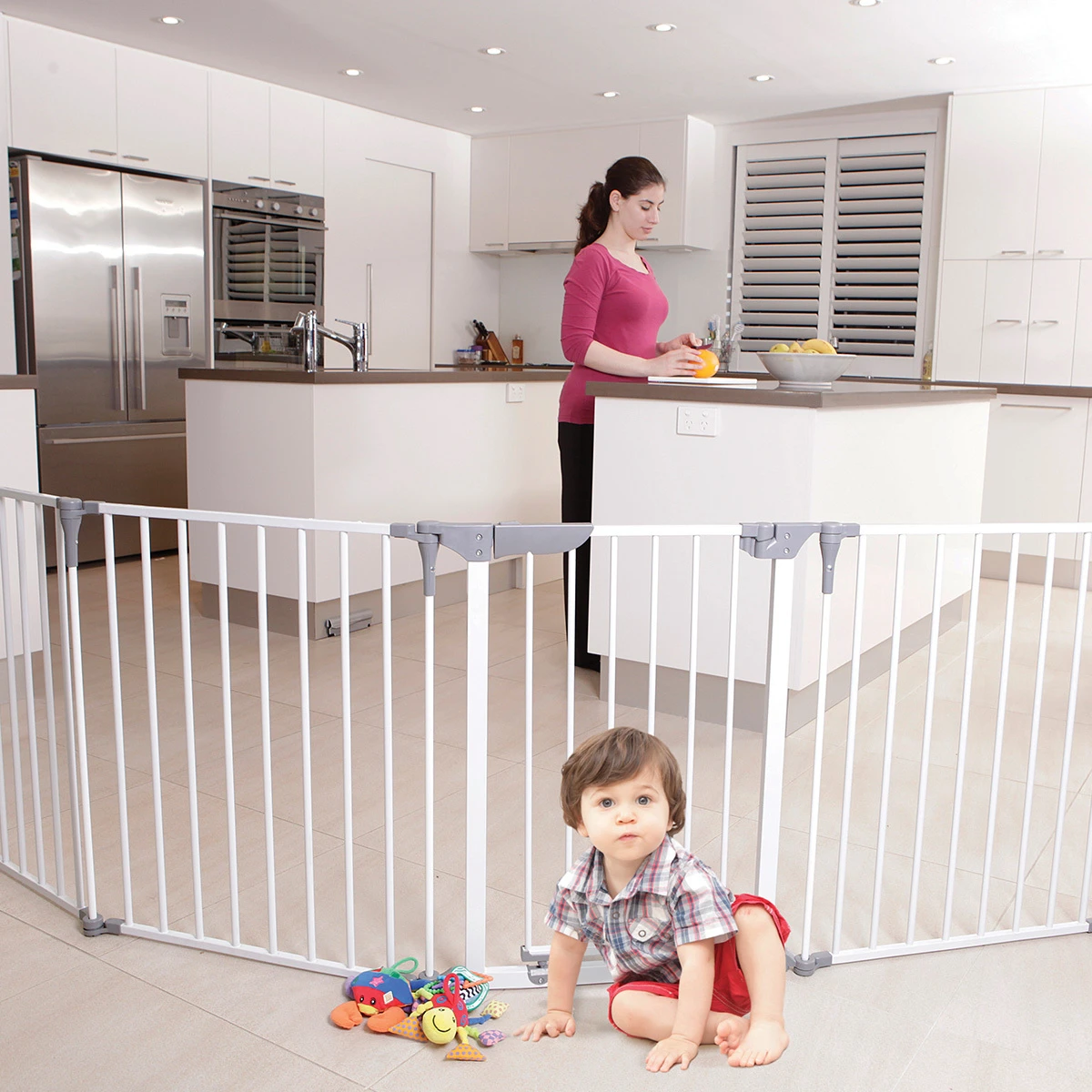 Parc Bébé Royale Converta 3-en-1 Pliable Blanc De Dreambaby 5 Parc Bébé Royale Converta 3-en-1 Pliable Blanc De Dreambaby – Image 3