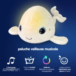 Peluche Veilleuse Béluga De Pabobo -CYBEX || Babyzen || CHICCO Soldes Boutique 01173295 7