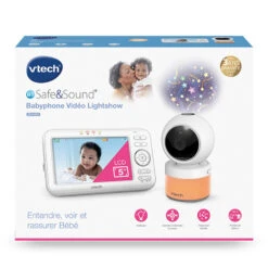 BM5463 Babyphone Video Lightshow Blanc De Vtech -CYBEX || Babyzen || CHICCO Soldes Boutique 01174905 4